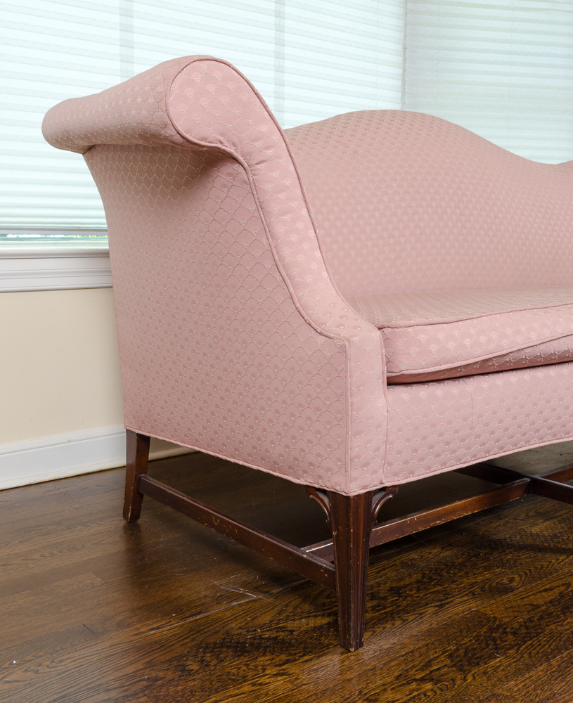 Hepplewhite Style Camelback Sofa