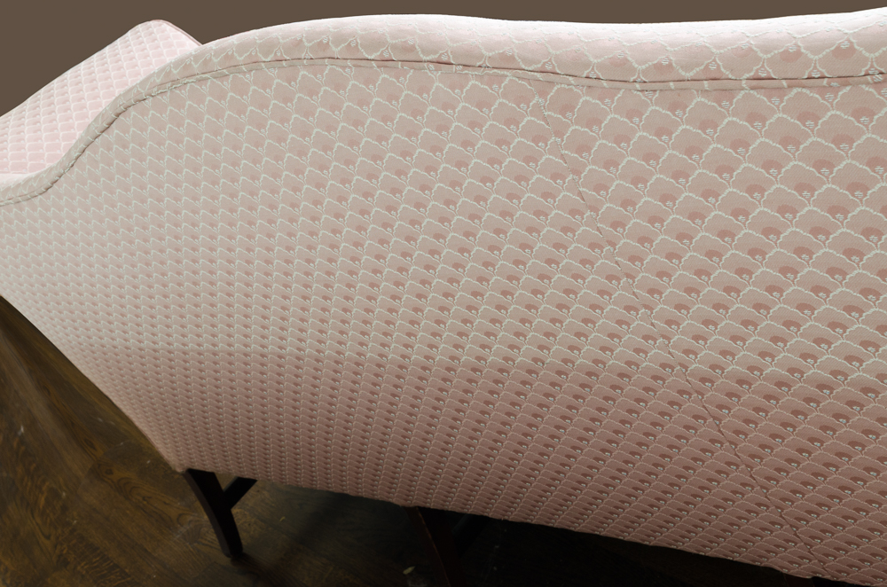 Hepplewhite Style Camelback Sofa