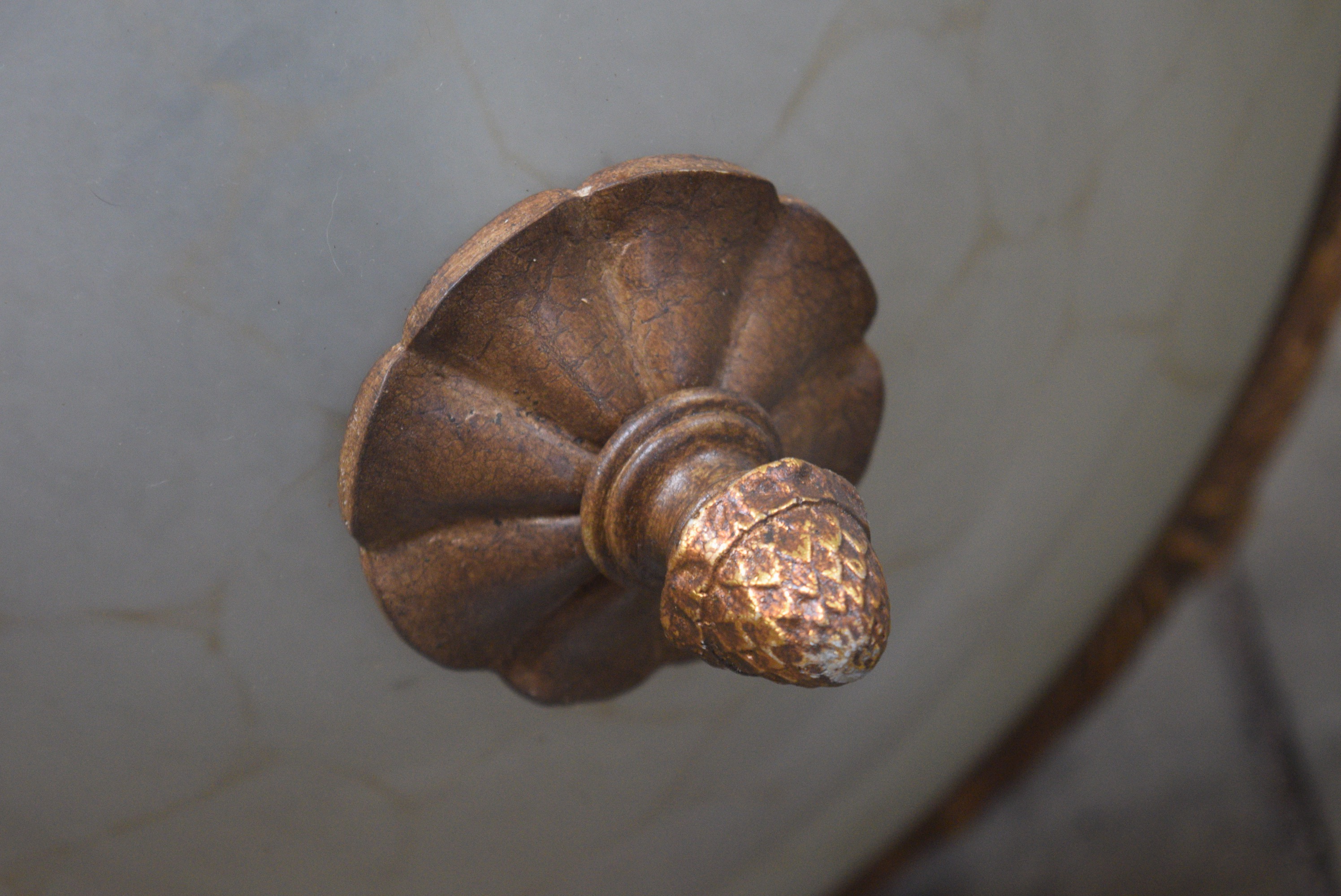 Brown and Gold Light Fixture