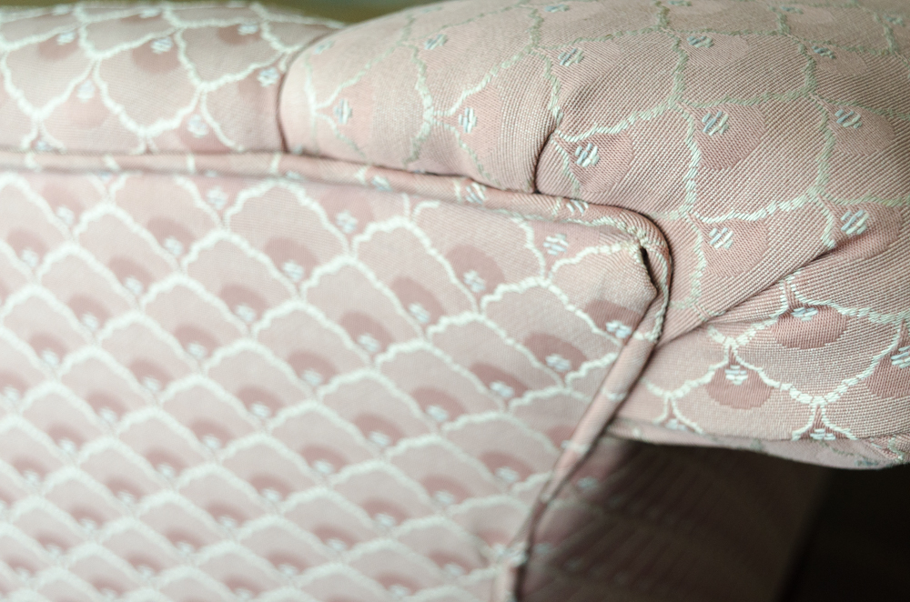 Hepplewhite Style Camelback Sofa