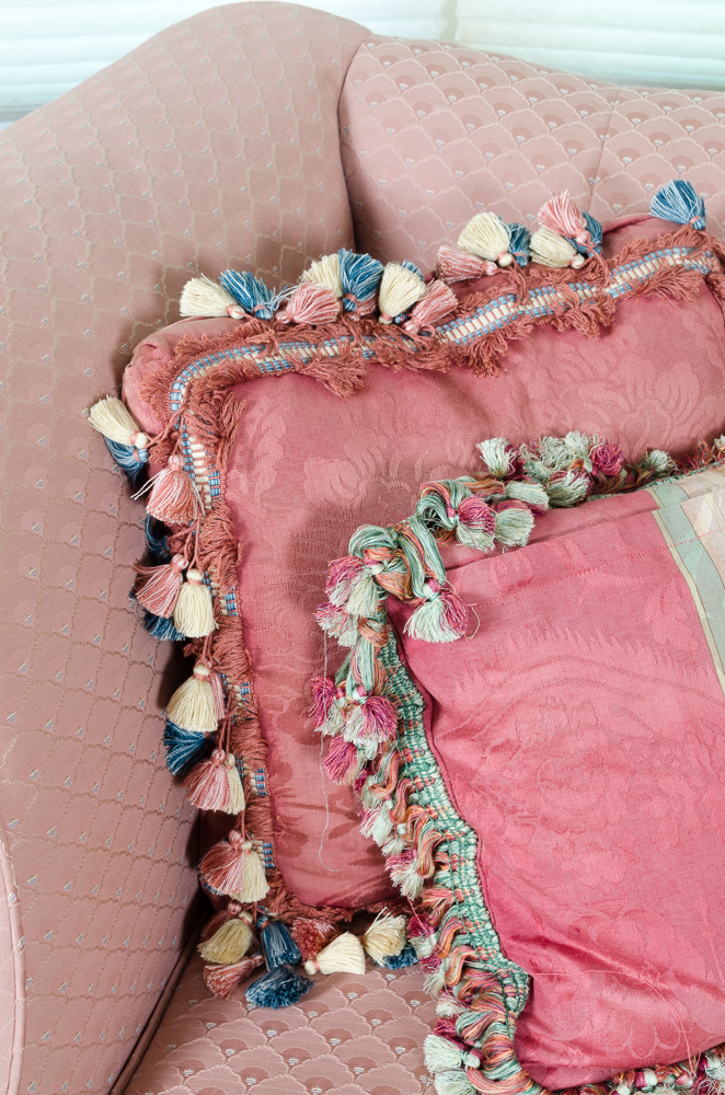 Hepplewhite Style Camelback Sofa