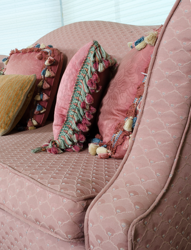 Hepplewhite Style Camelback Sofa