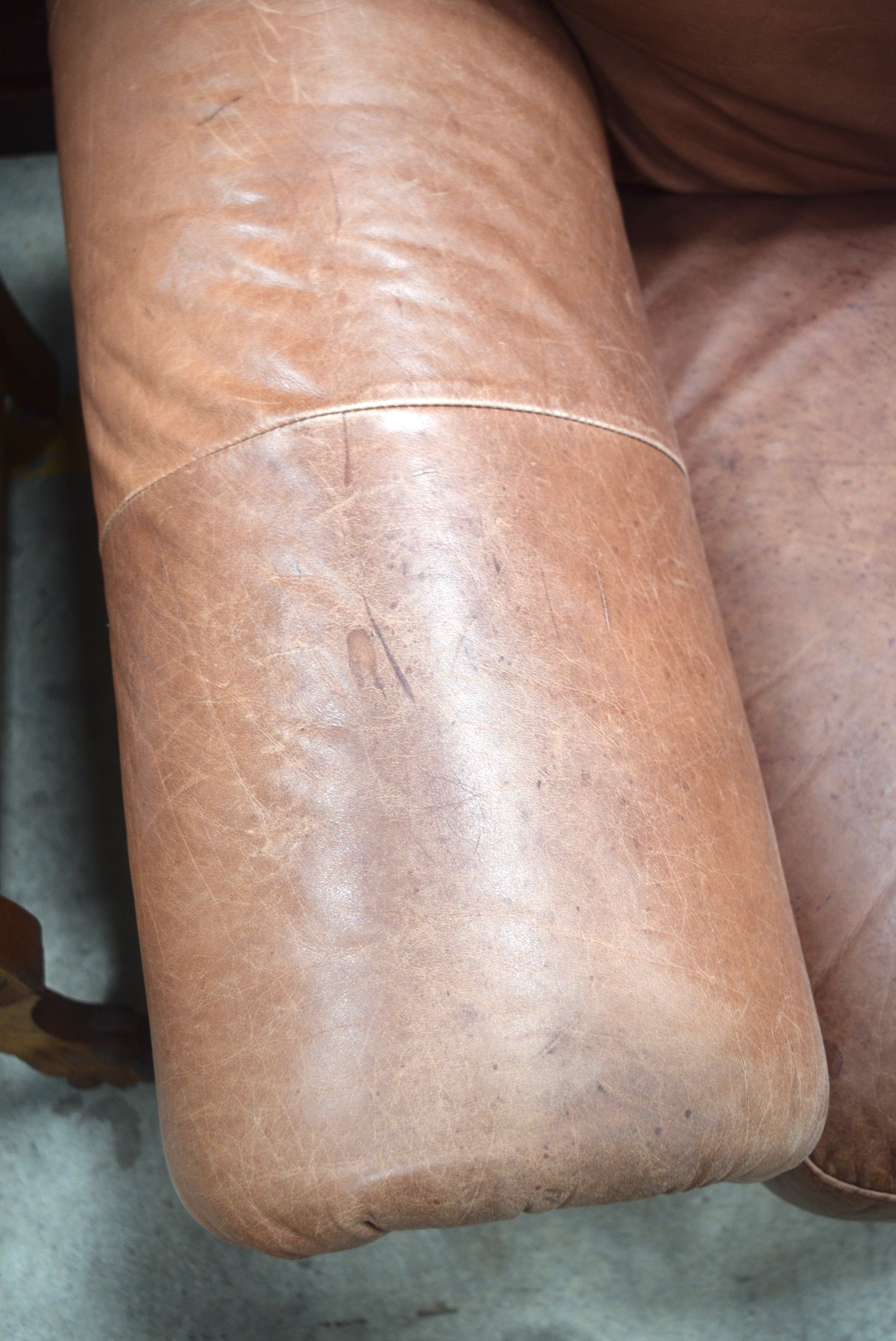 Brown Leather Armchair