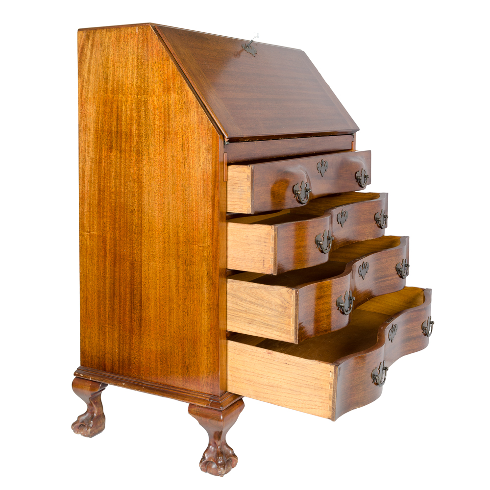 Antique Chest Of Drawers With Fold Out Table