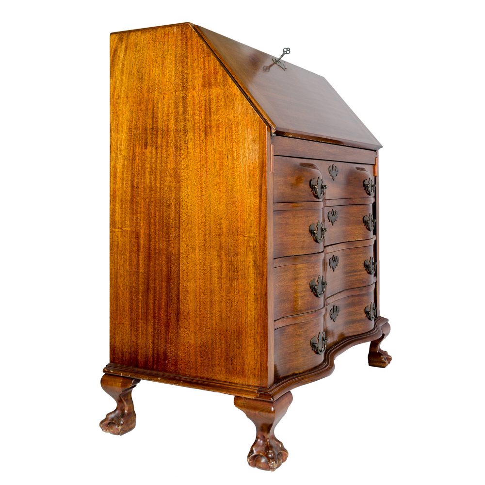 Antique Chest Of Drawers With Fold Out Table