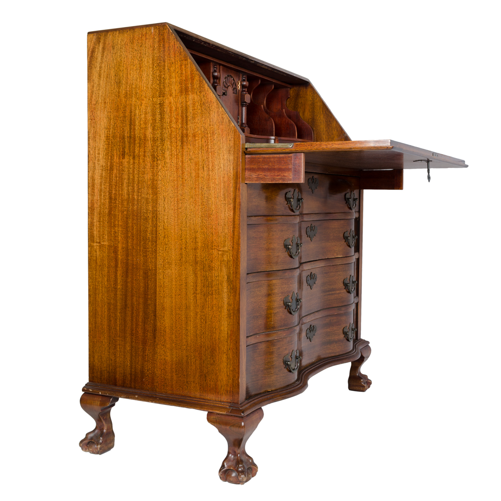 Antique Chest Of Drawers With Fold Out Table