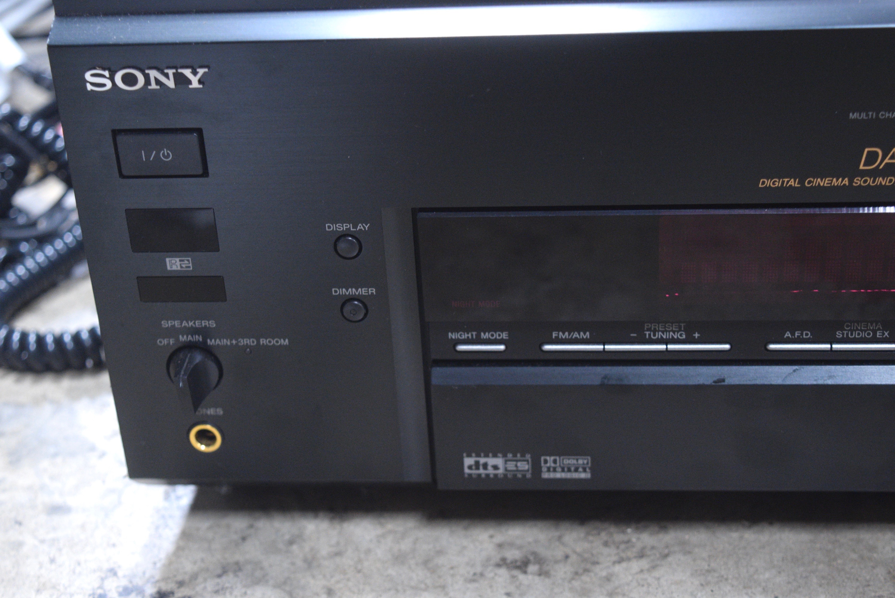 Sony FM-AM Stereo Receiver and AKG Headphones