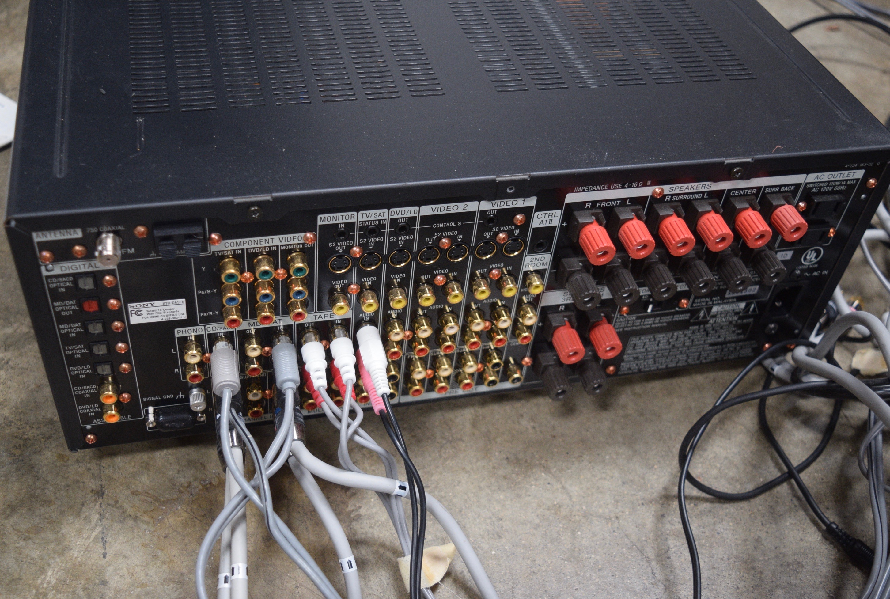 Sony FM-AM Stereo Receiver and AKG Headphones