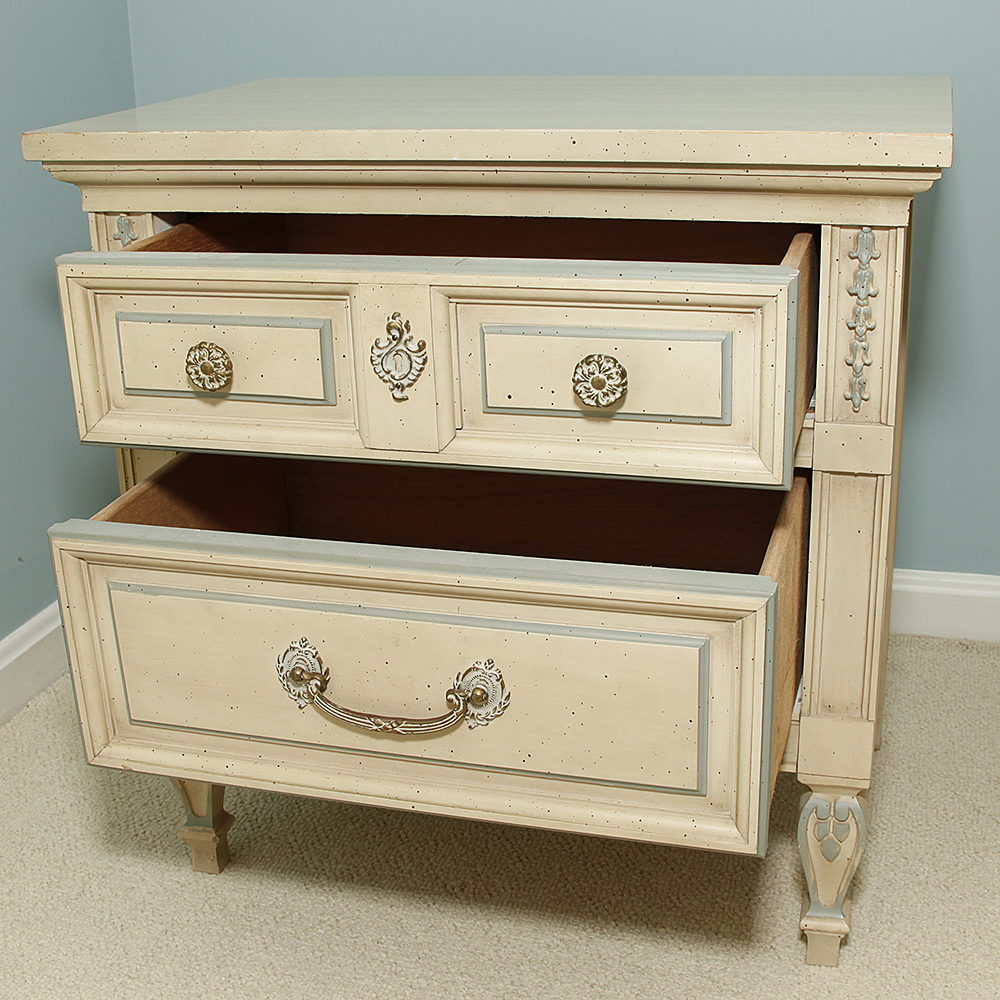 Dixie French Provincial Two-Drawer Nightstand