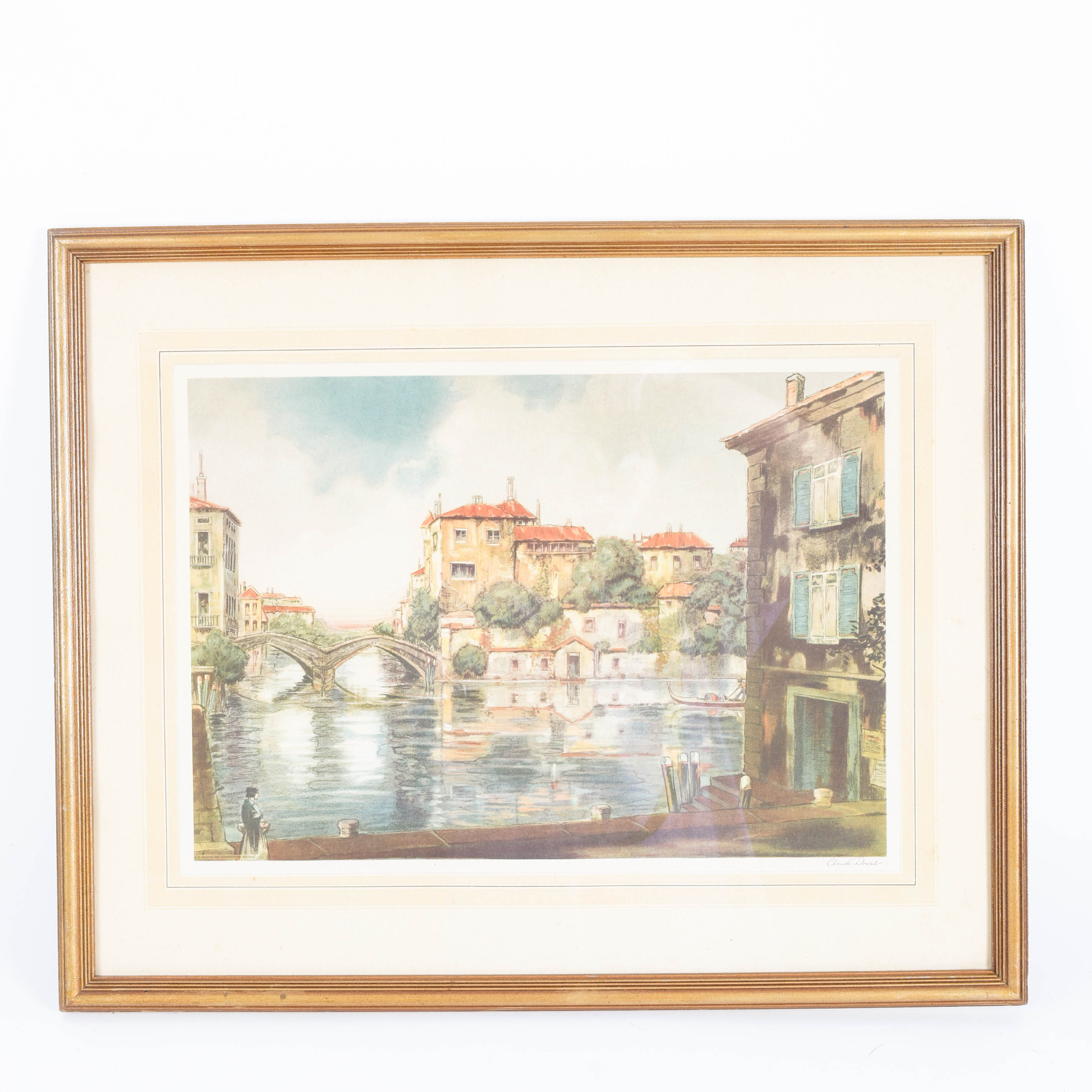 Venice Scene Print by Claude Dorval