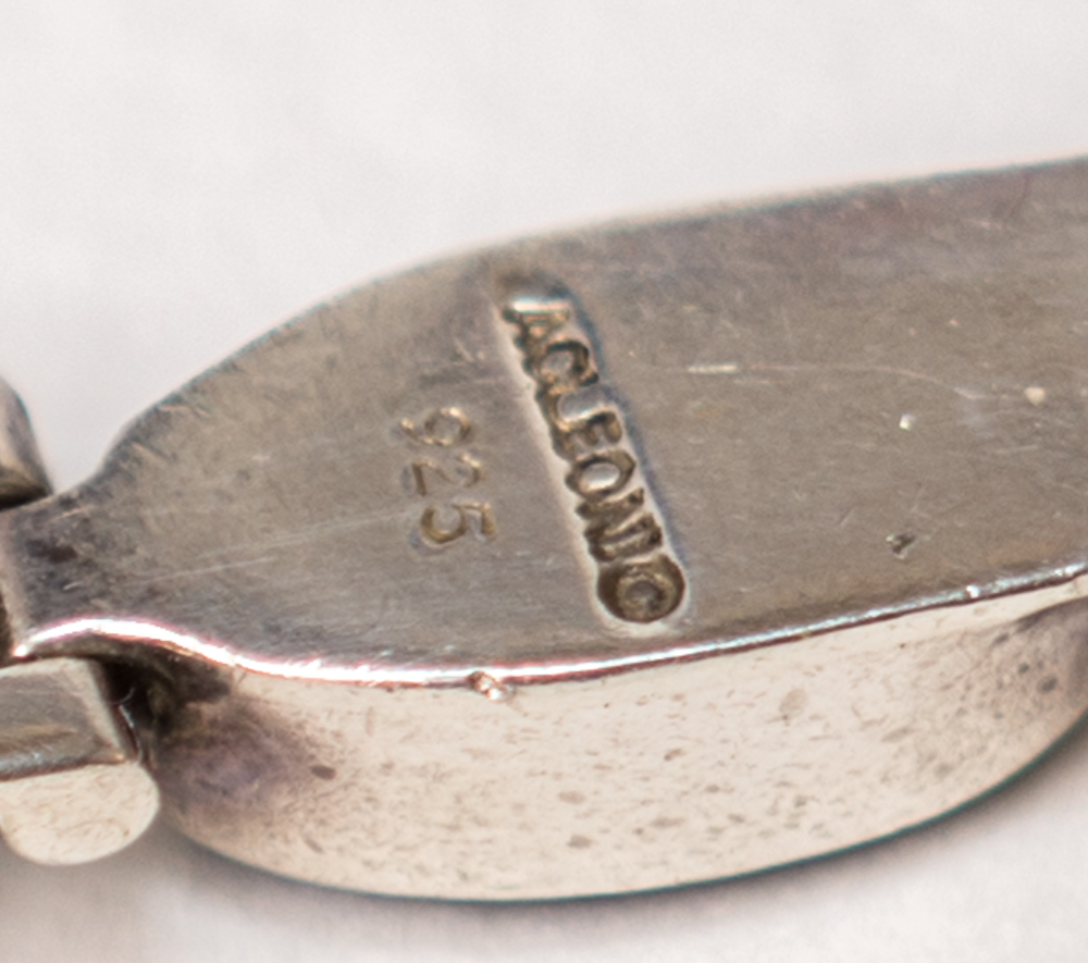 Sterling Silver and Lapis Bracelet