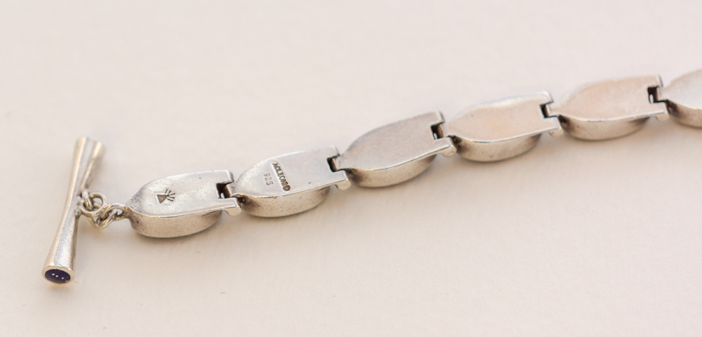 Sterling Silver and Lapis Bracelet