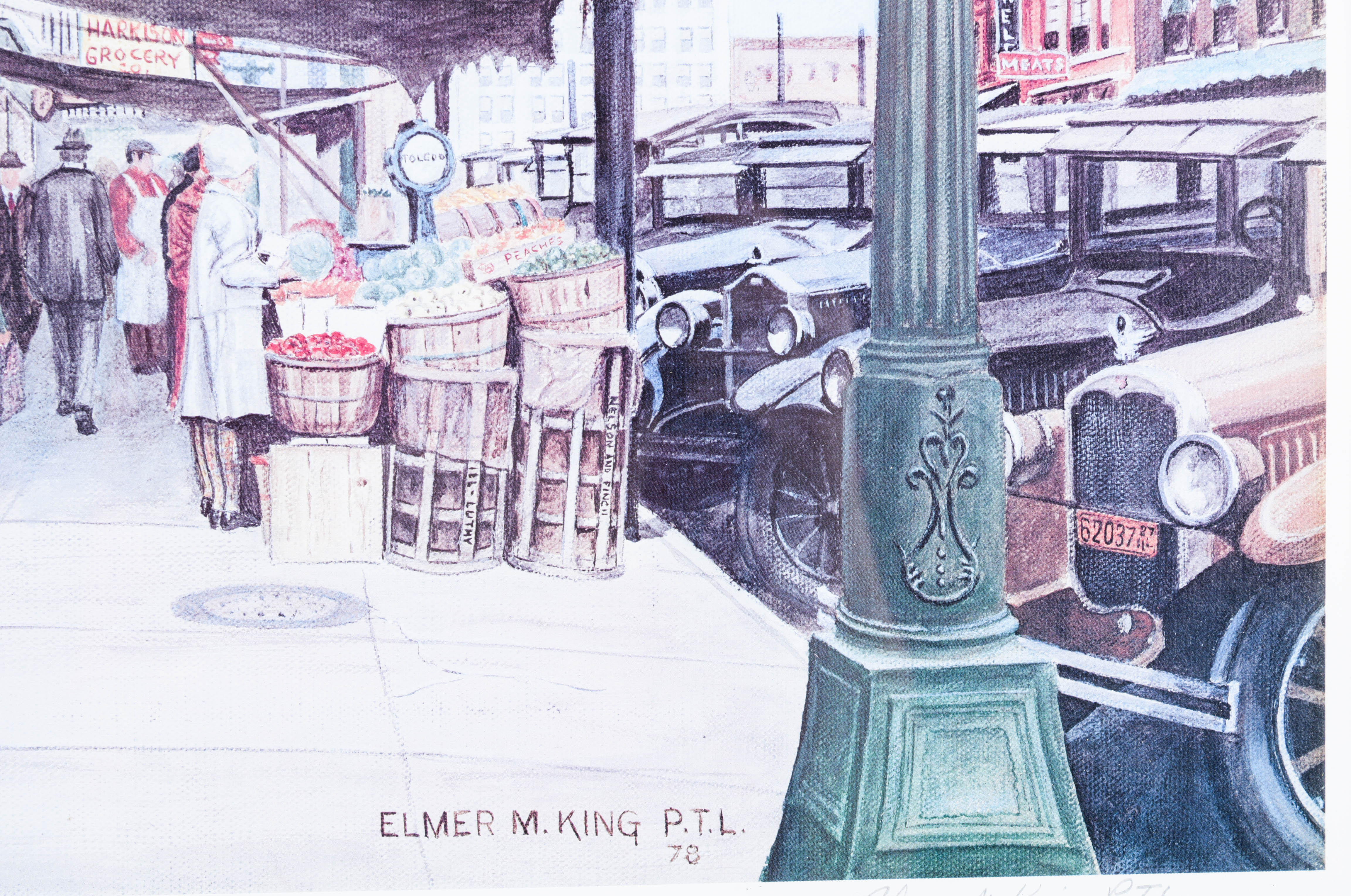 Elmer King Lithograph