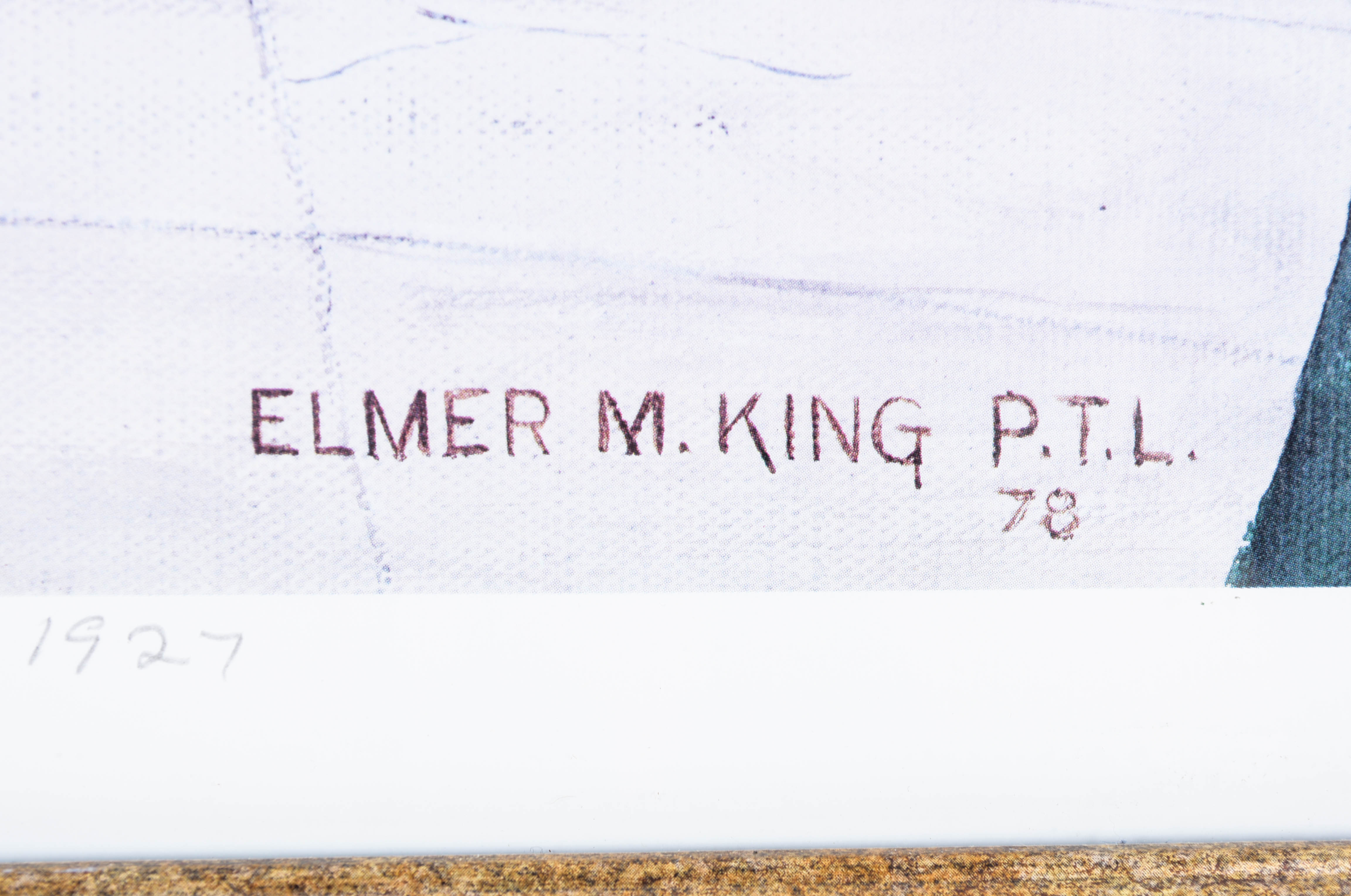 Elmer King Lithograph