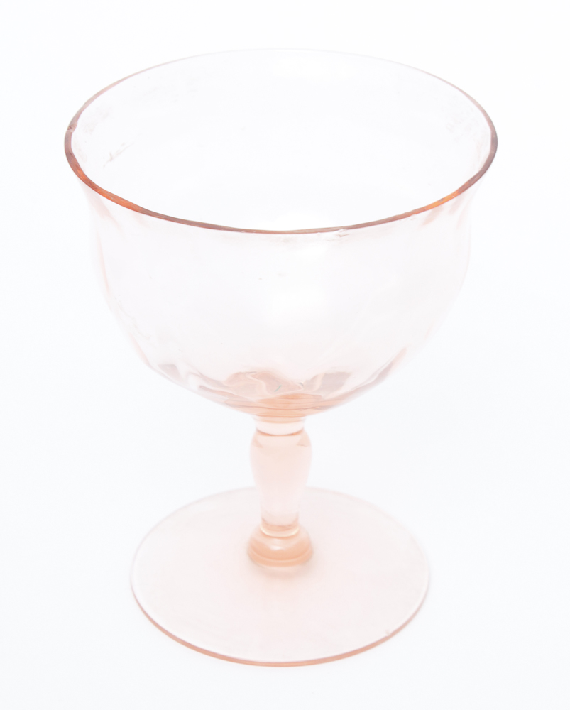 Collection of Pink Depression Glass