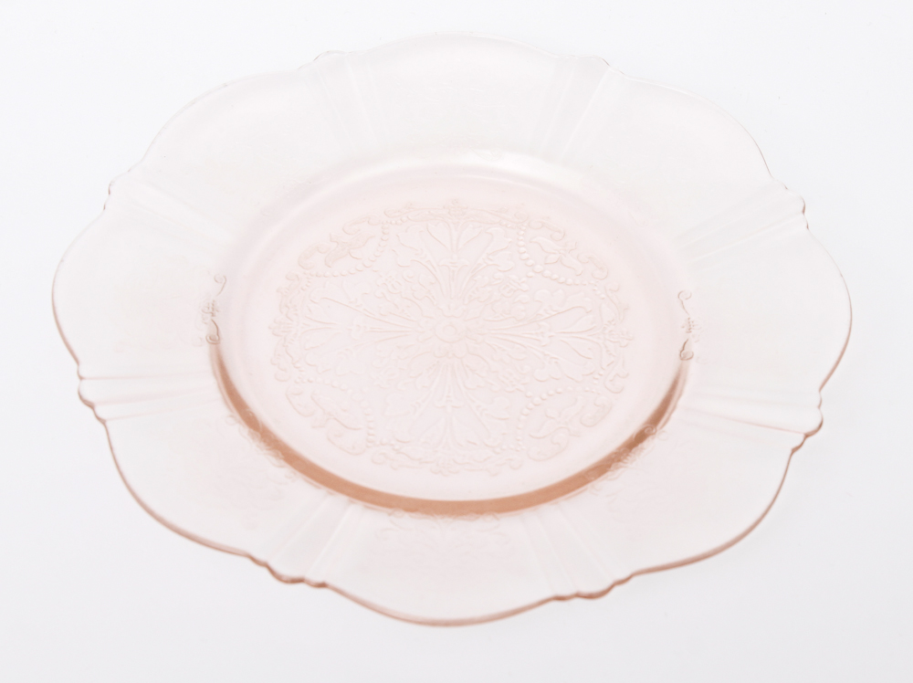 Collection of Pink Depression Glass