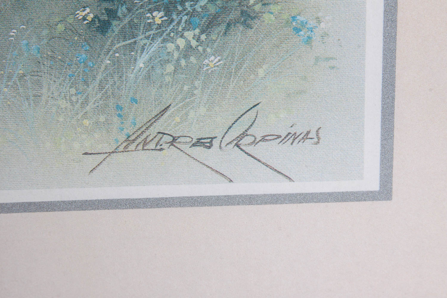 Andres Orpinas Signed Offset Lithograph Print
