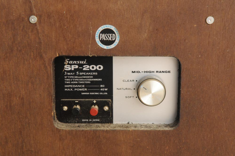 Vintage Sansui Tuner, Speakers and Turntable in Original Boxes