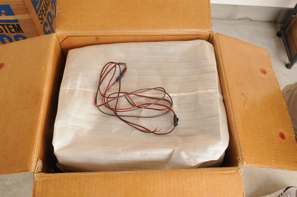 Vintage Sansui Tuner, Speakers and Turntable in Original Boxes