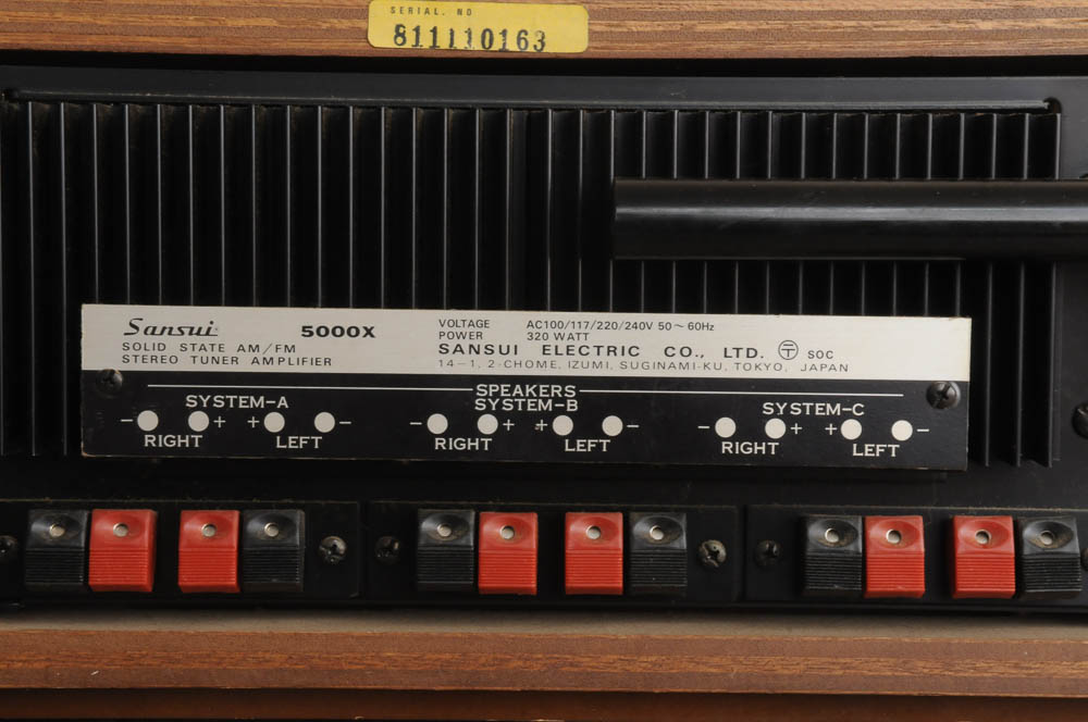 Vintage Sansui Tuner, Speakers and Turntable in Original Boxes