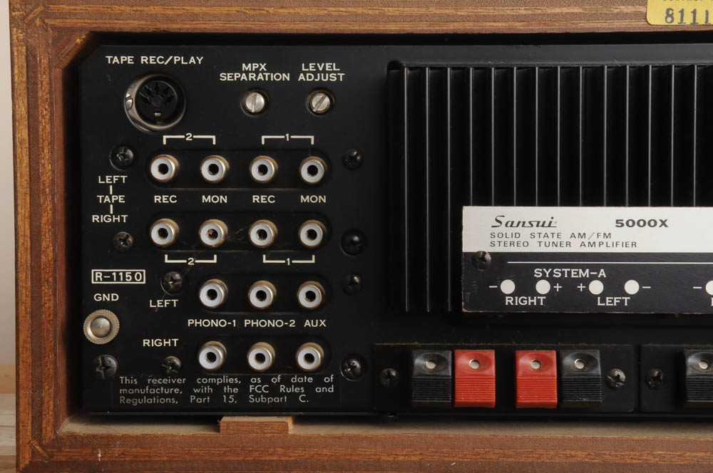 Vintage Sansui Tuner, Speakers and Turntable in Original Boxes