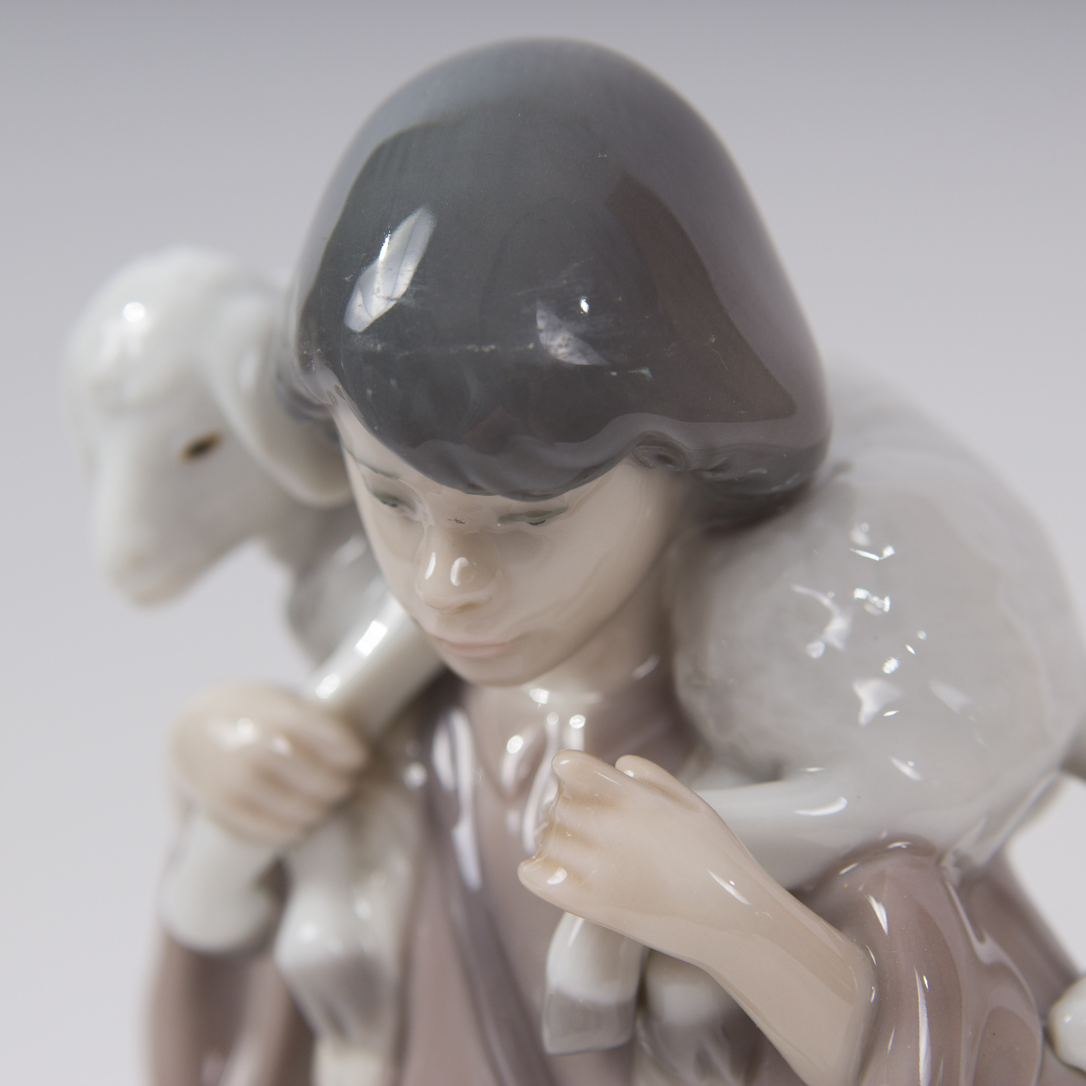 Lladro Porcelain Nativity Scene Shepard Boy