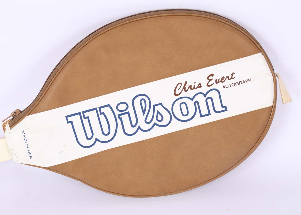 Vintage Chris Evert Wilson Wood Frame Tennis Racket