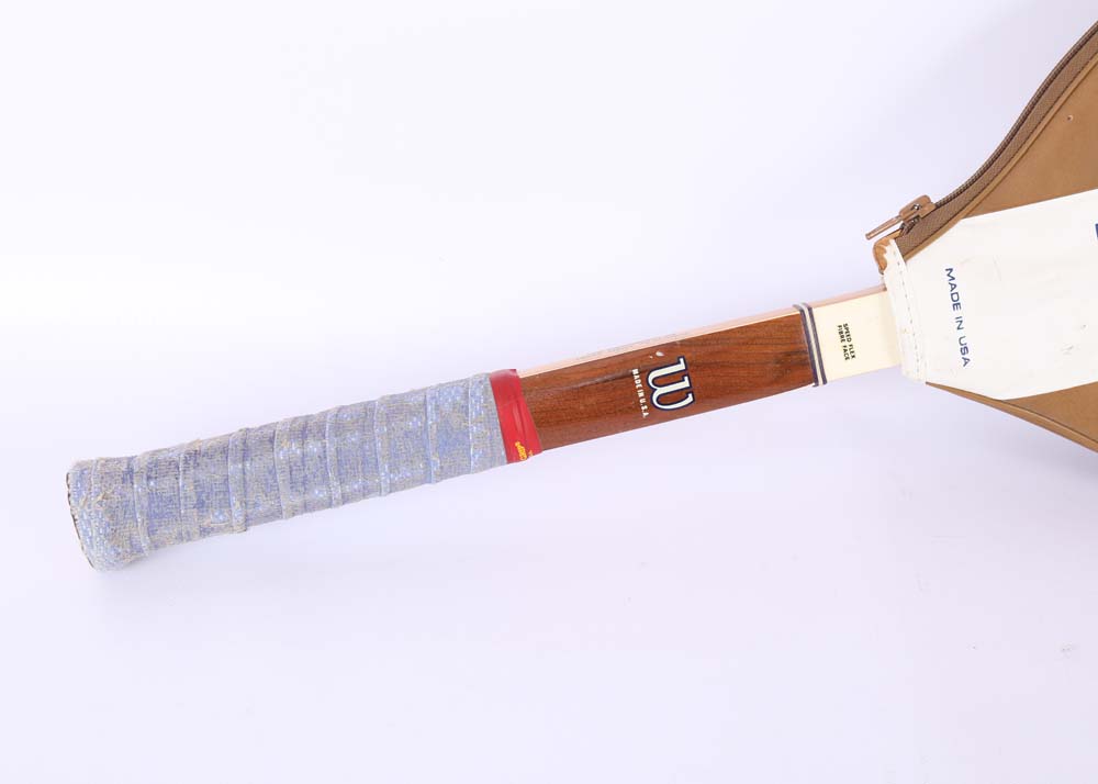 Vintage Chris Evert Wilson Wood Frame Tennis Racket
