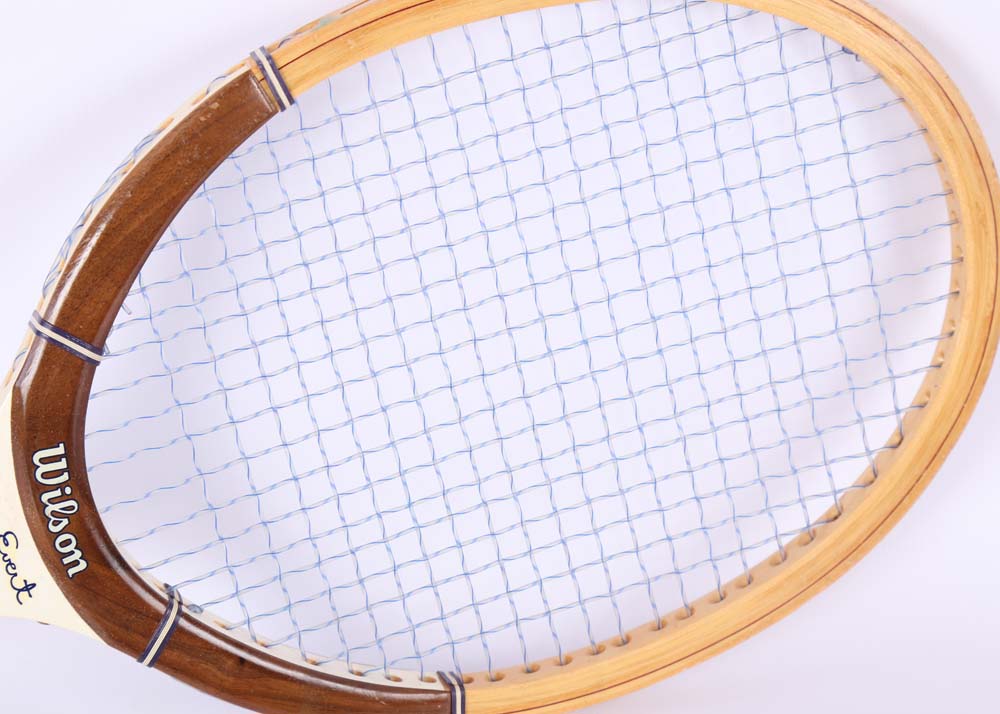 Vintage Chris Evert Wilson Wood Frame Tennis Racket