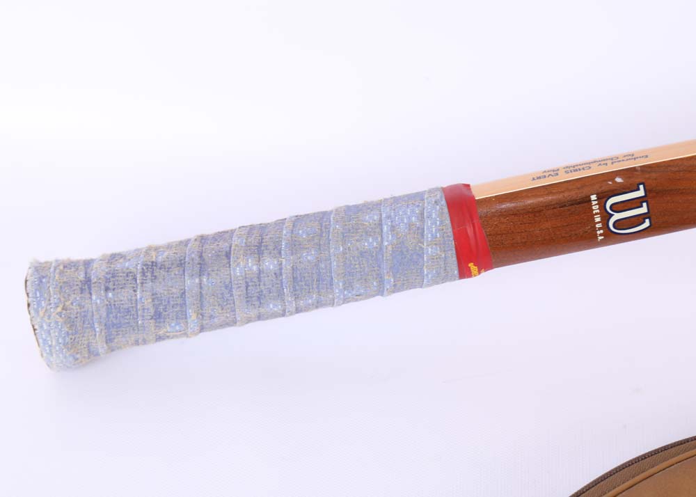 Vintage Chris Evert Wilson Wood Frame Tennis Racket