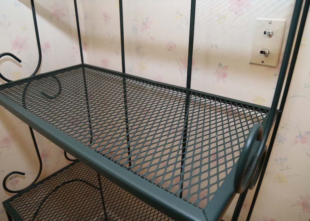 Forest Green Baker's Rack