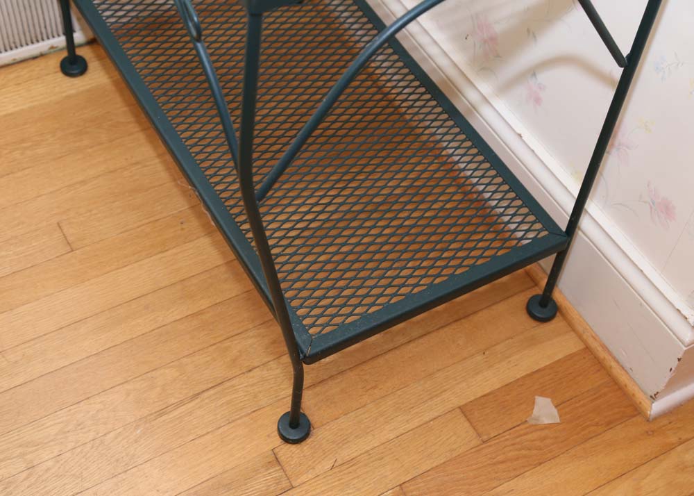 Forest Green Baker's Rack