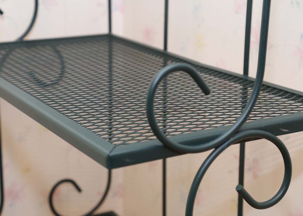 Forest Green Baker's Rack