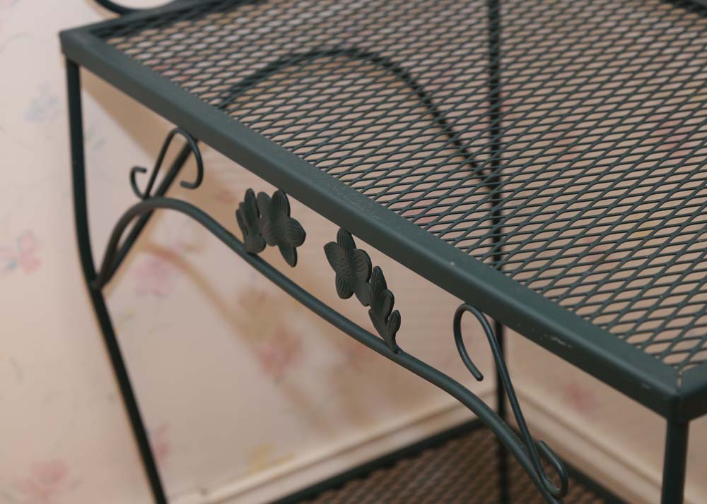Forest Green Baker's Rack