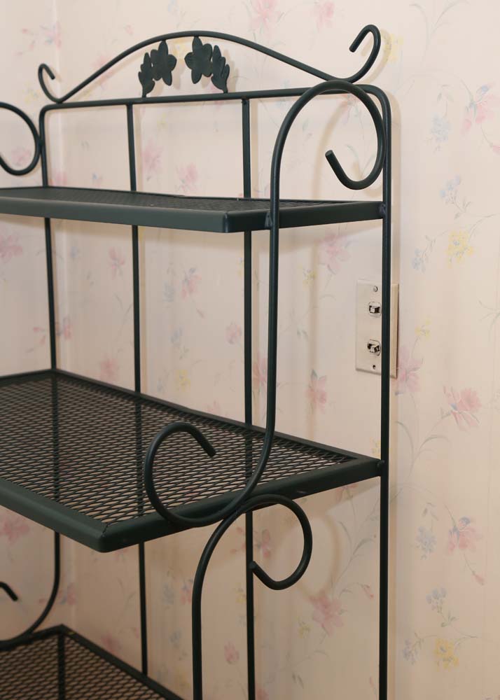 Forest Green Baker's Rack