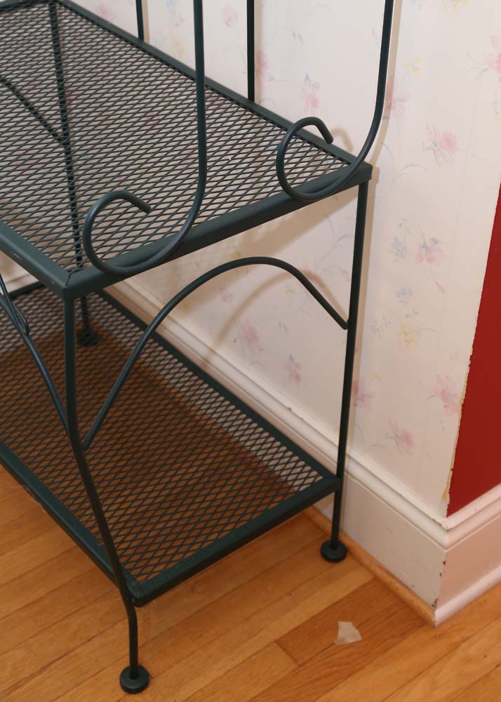 Forest Green Baker's Rack
