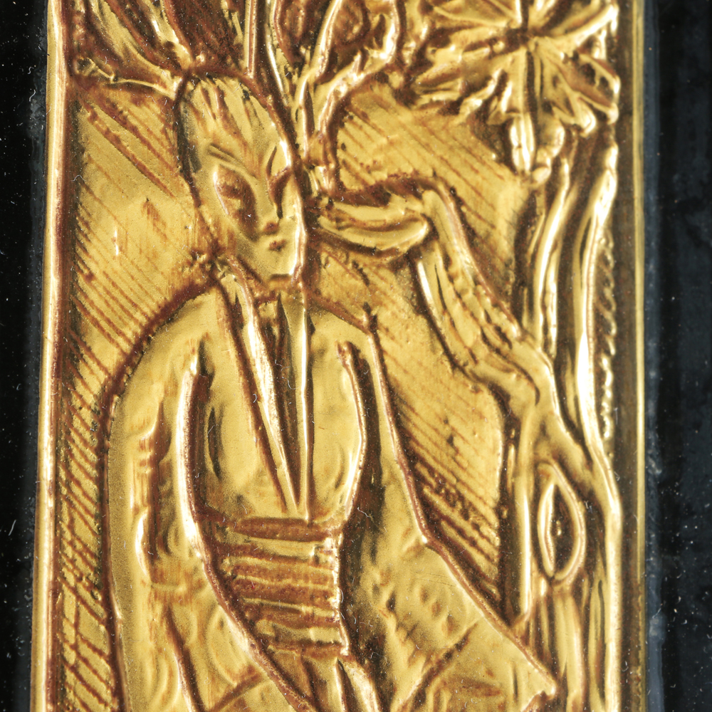 Chinoiserie Brass Reliefs of the Four Seasons