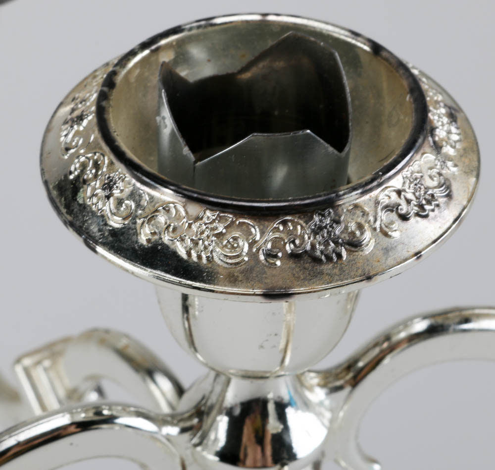 Pair of Silver Plate Candelabras