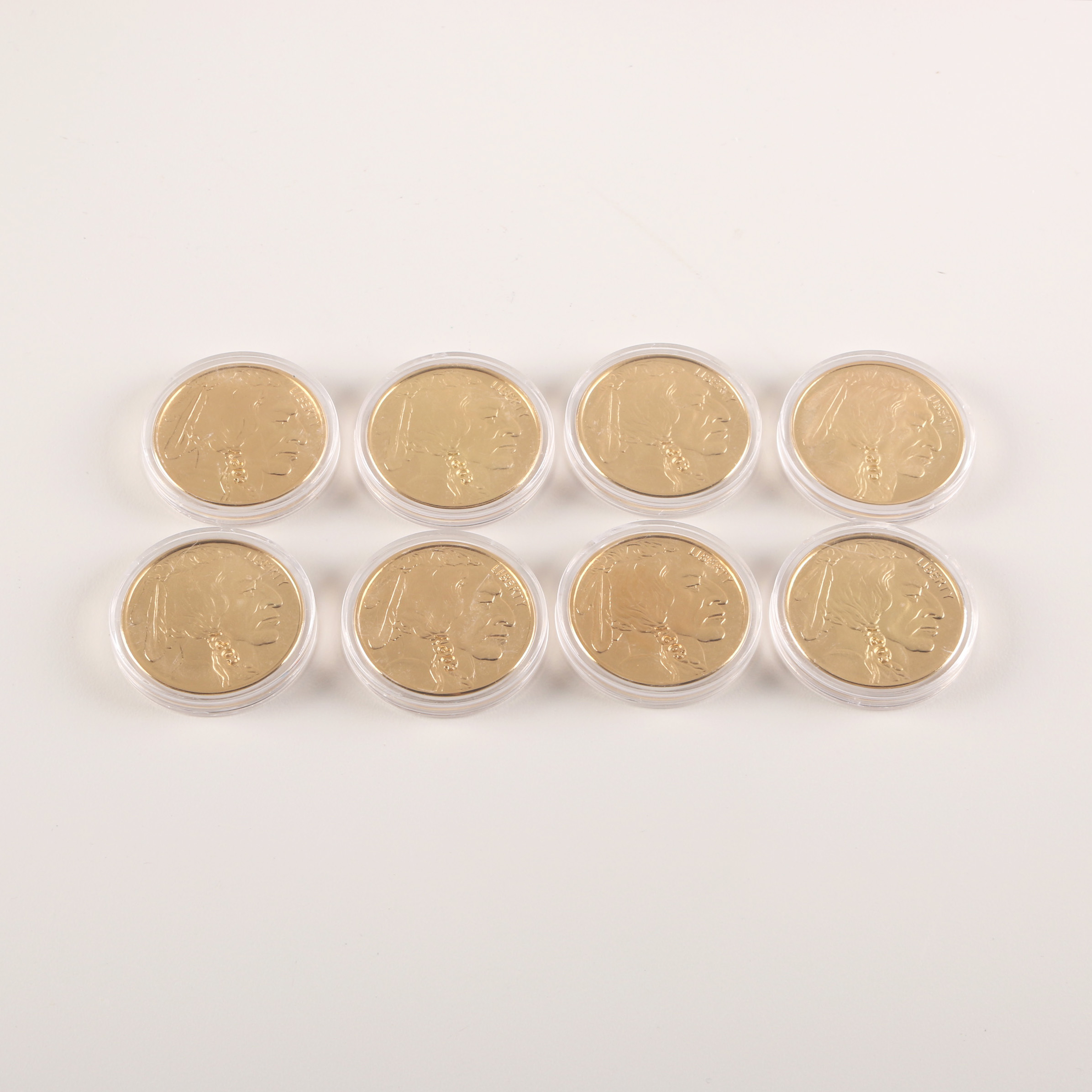 Set of Replica $50 Buffalo Tribute Coins