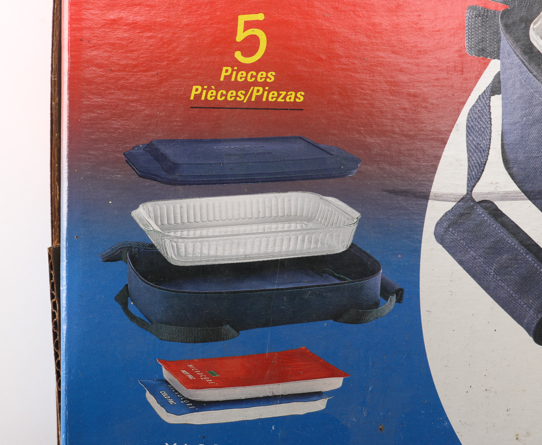 Assorted Cookware Including Hot and Cold Food Carrier Set