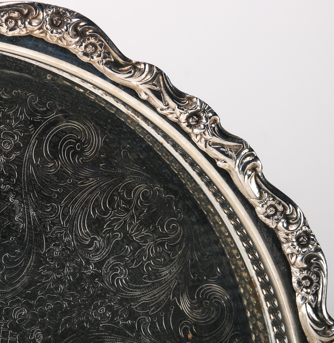 Assorted Silver Plated Plates