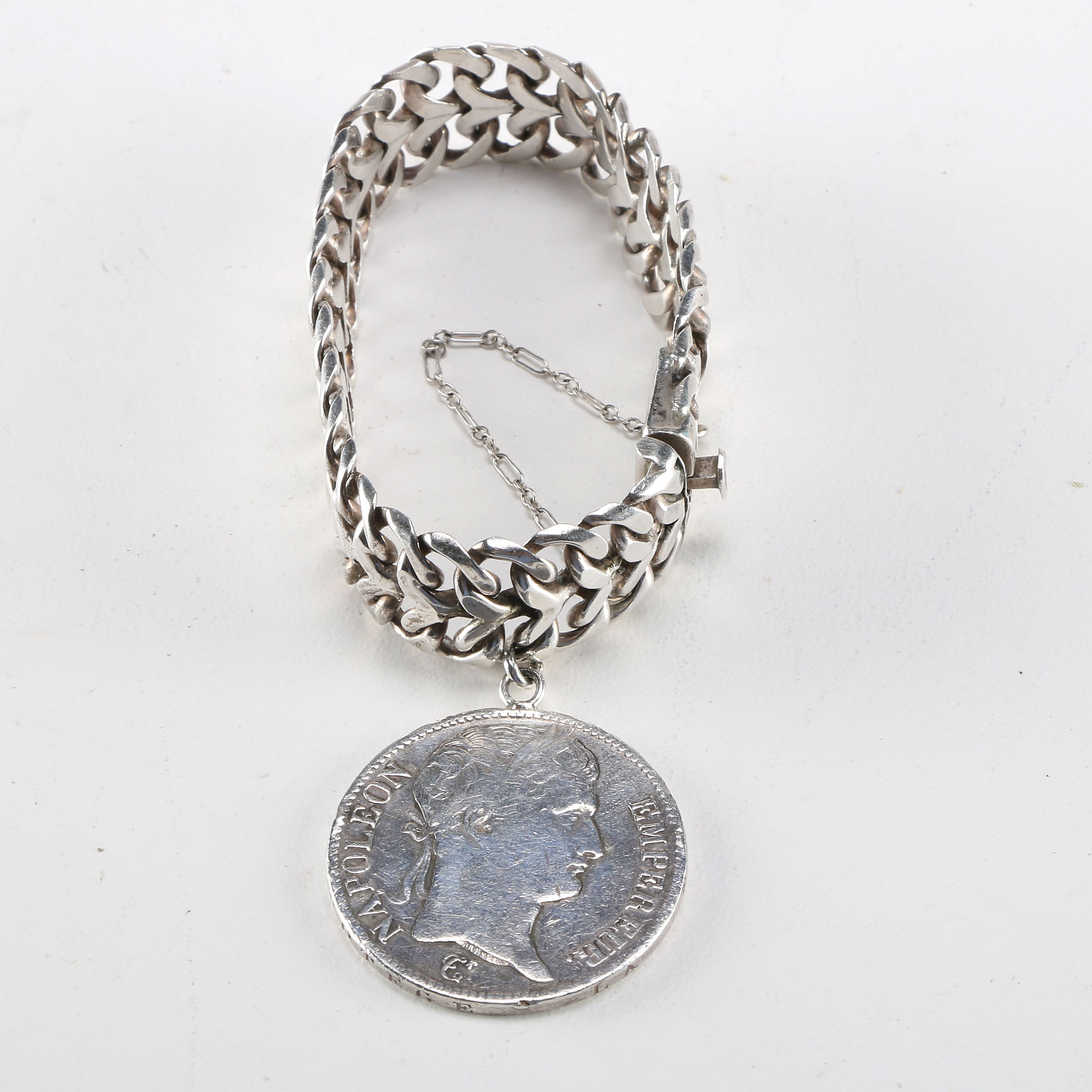 Sterling Silver Coin Bracelet