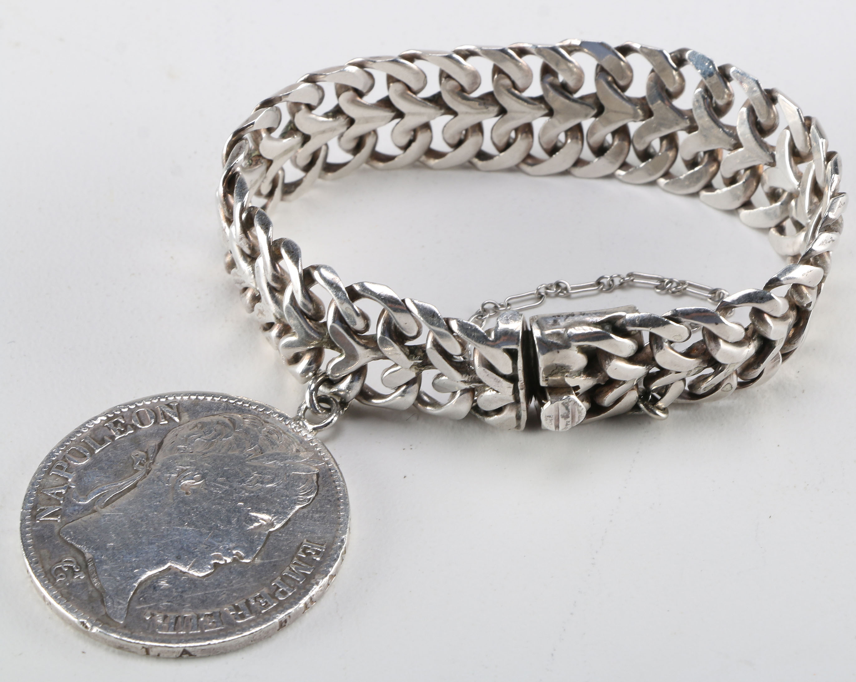 Sterling Silver Coin Bracelet
