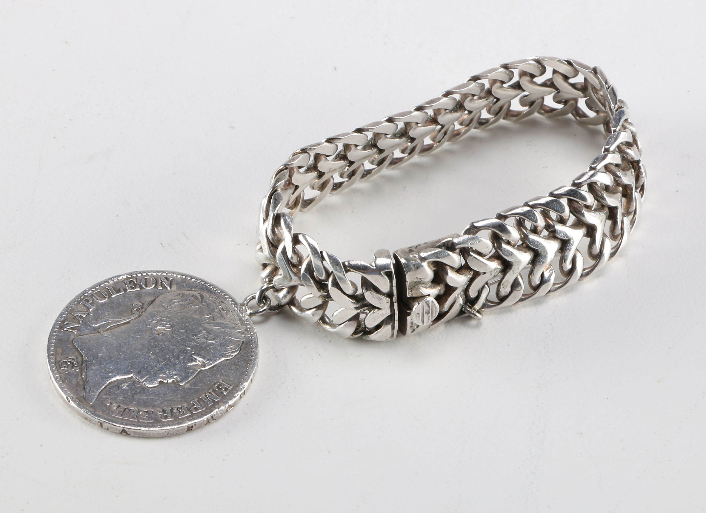 Sterling Silver Coin Bracelet