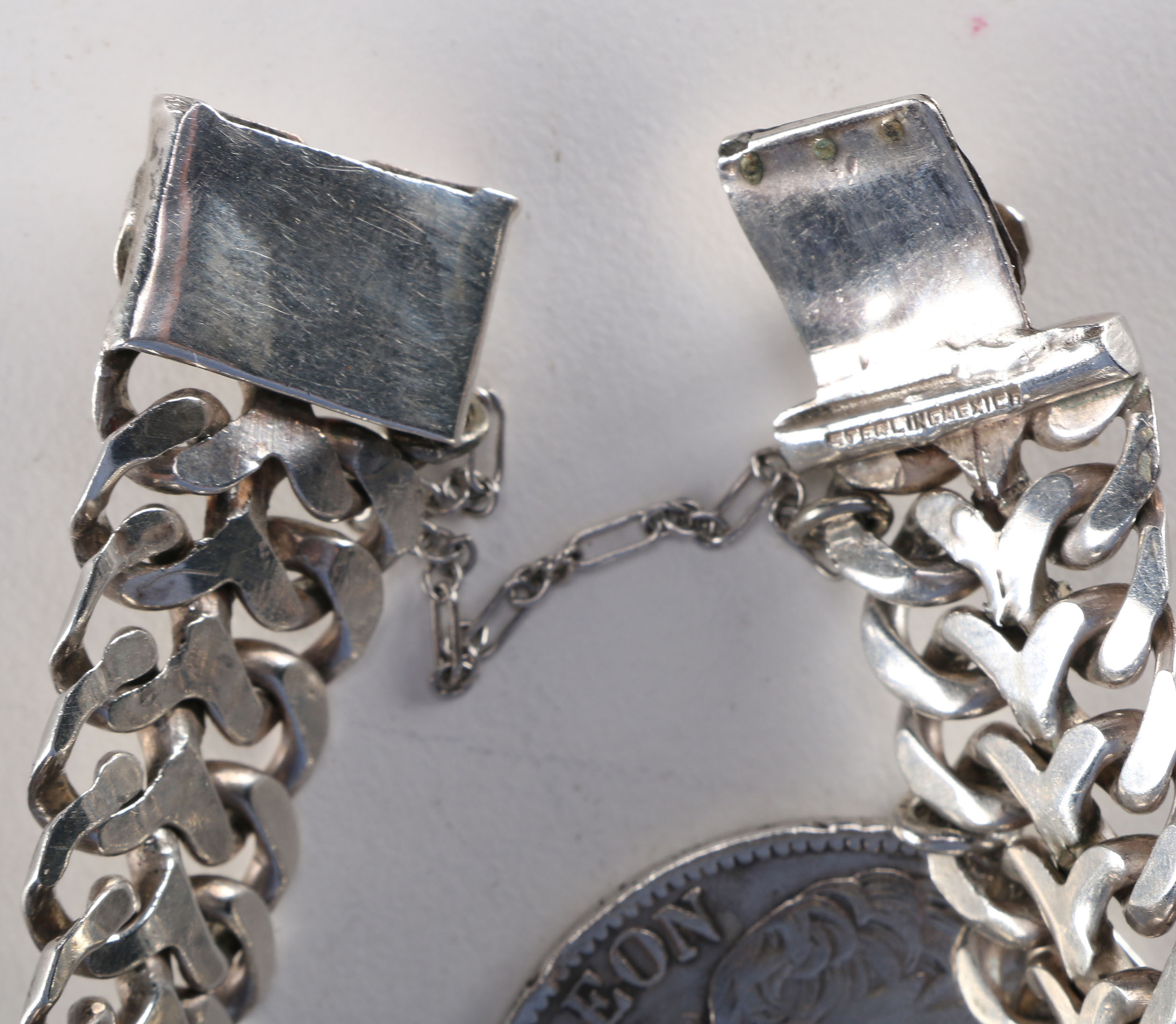 Sterling Silver Coin Bracelet