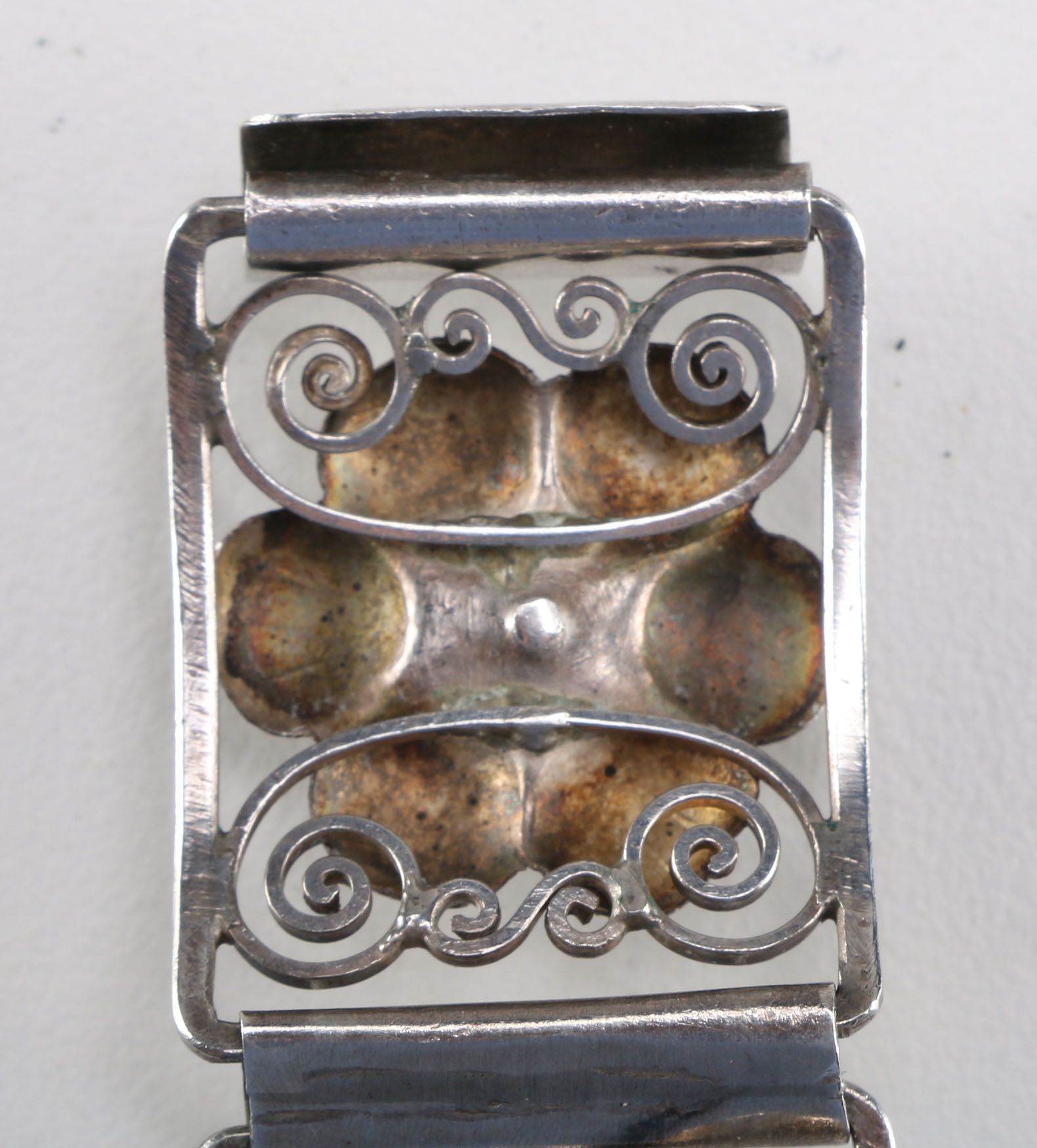 Set of 850 Silver Earrings and Bracelet