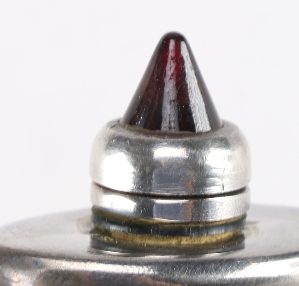 Vintage Mexican Scalloped Sterling Silver Perfume Bottle