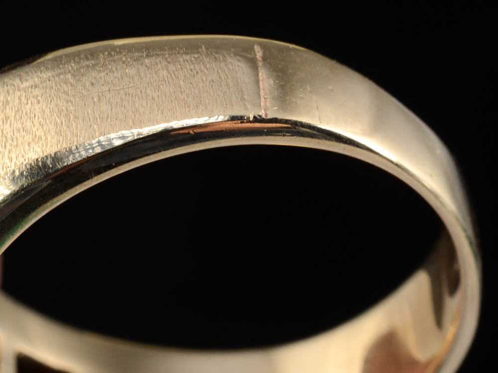 10K Gold Three Diamond Ring