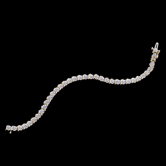 10K Gold Diamond Braclet