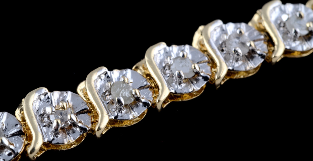 10K Gold Diamond Braclet